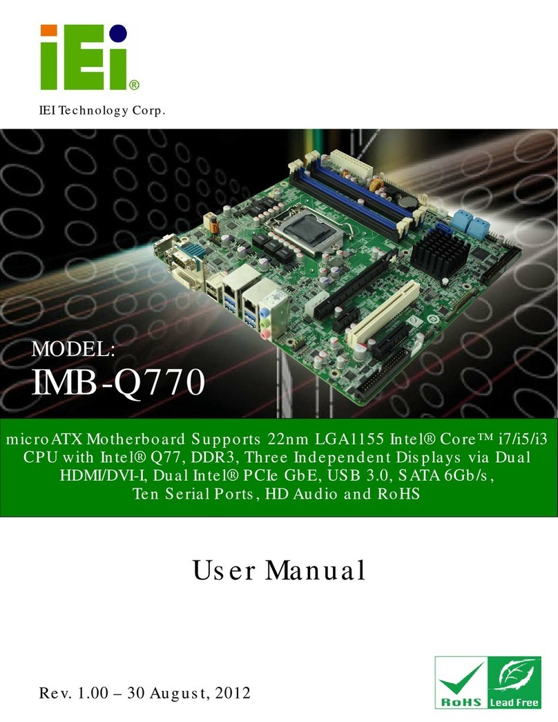 IEI Technology IMB-Q770 User manual