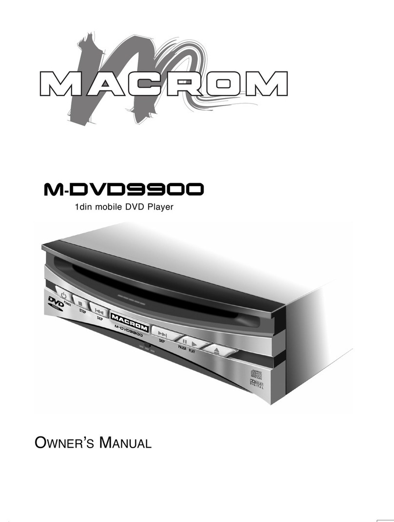 Macrom M-DVD9900 owner's manual