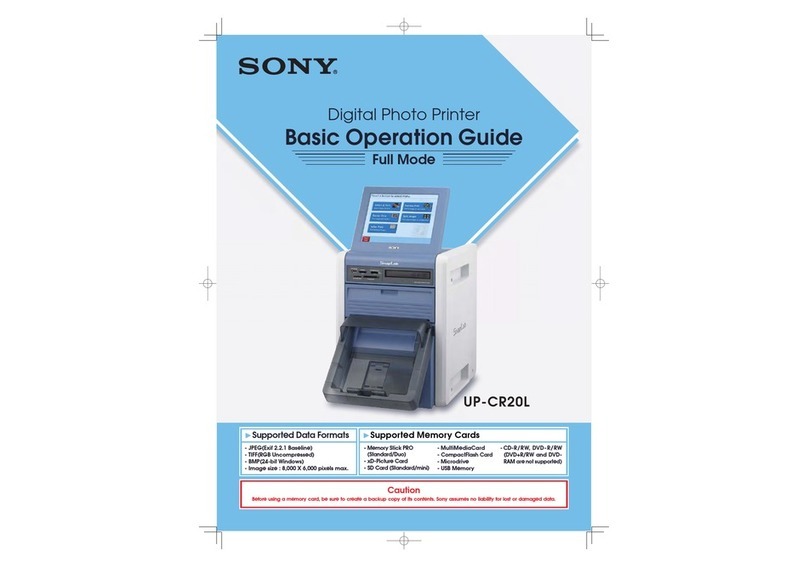 Sony SNAPLAB UP-CR20L Assembly instructions