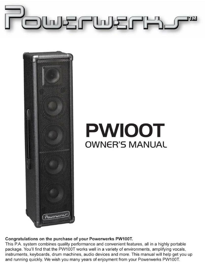 Powerwerks PW100T User manual