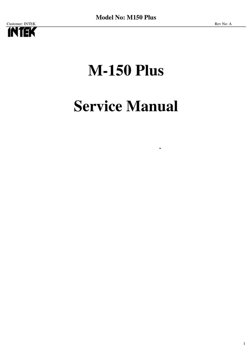 Intek M-150 Plus Service manual