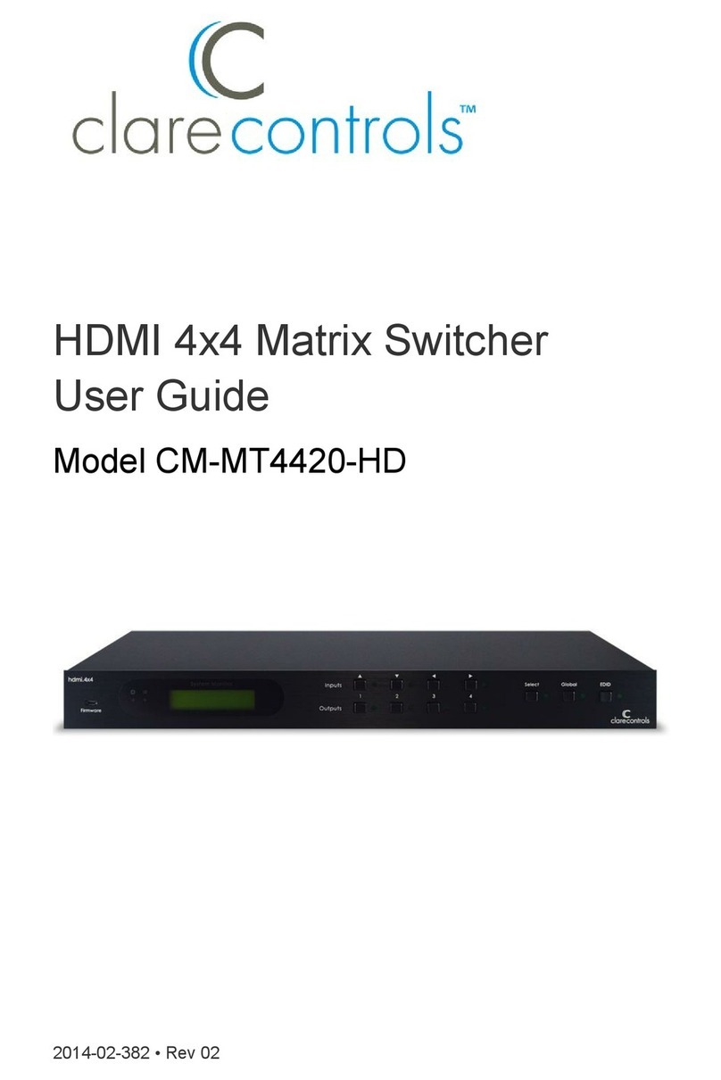 Clare Controls CM-MT4420-HD User manual