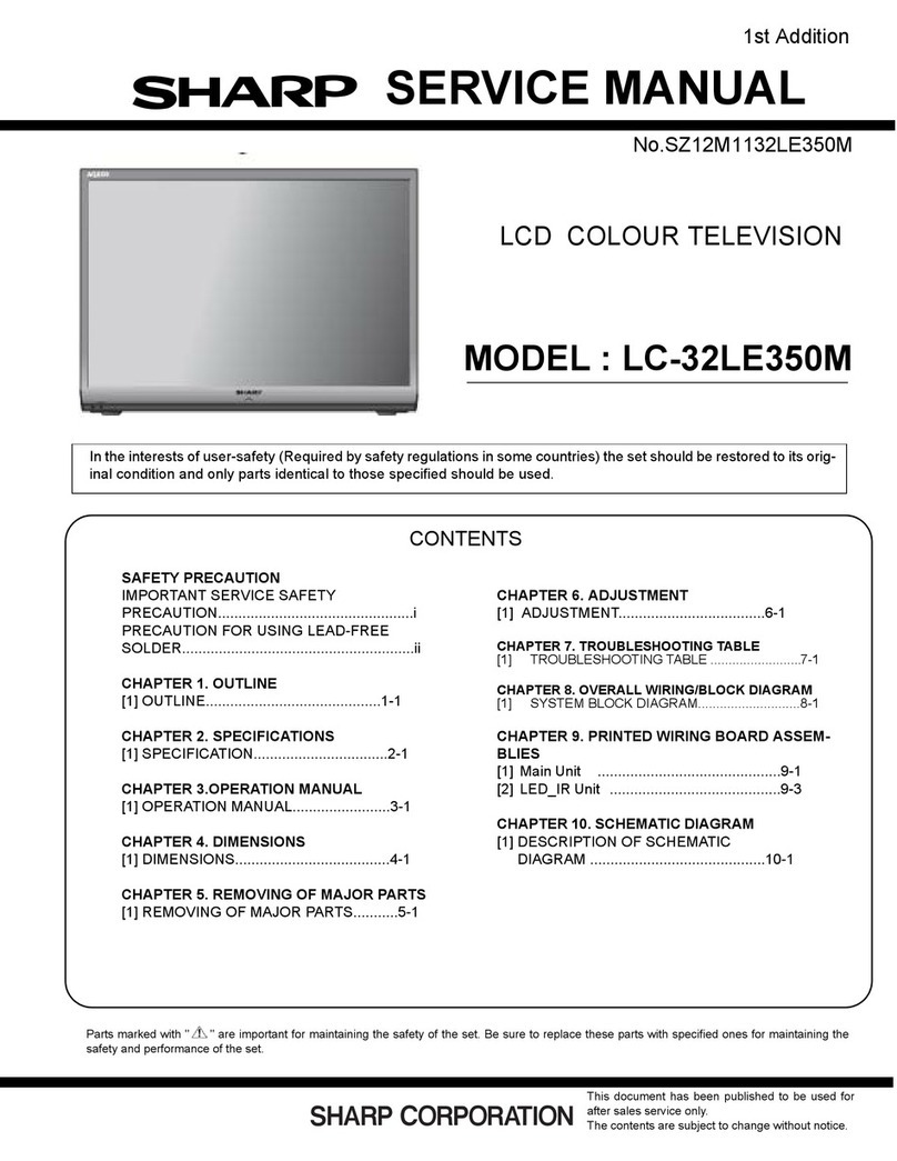 Sharp LC-32LE350M User manual