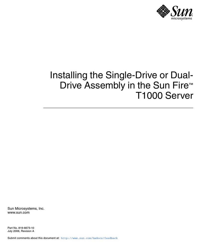 Sun Microsystems Sun Fire T1000 User manual