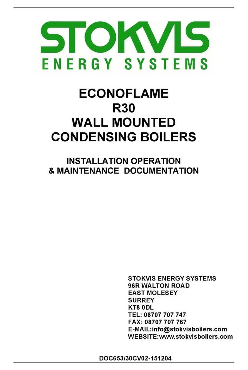 STOKVIS ENERGY SYSTEMS ECONOFLAME R30 Installation operation & maintenance