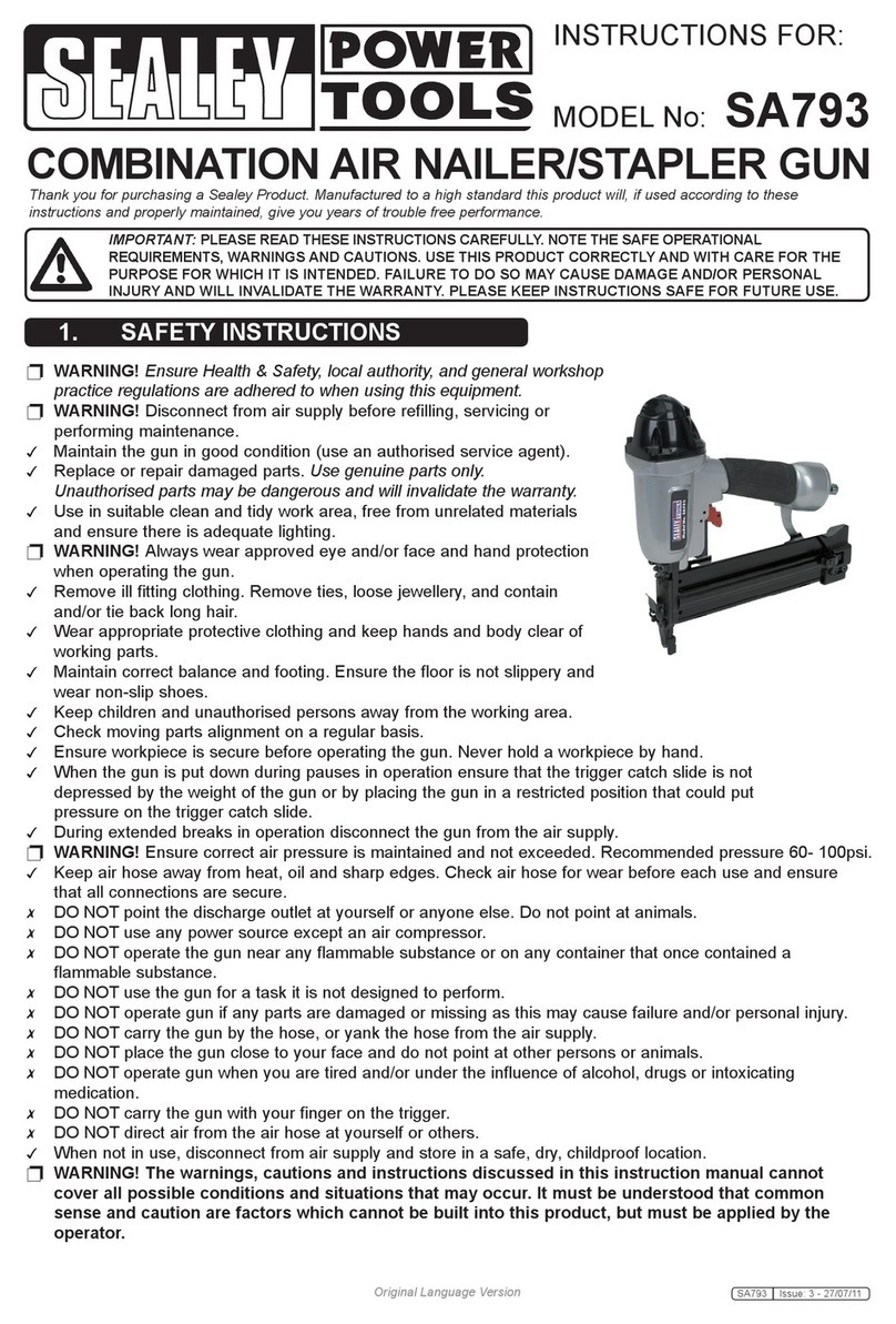 Sealey SA793 instructions