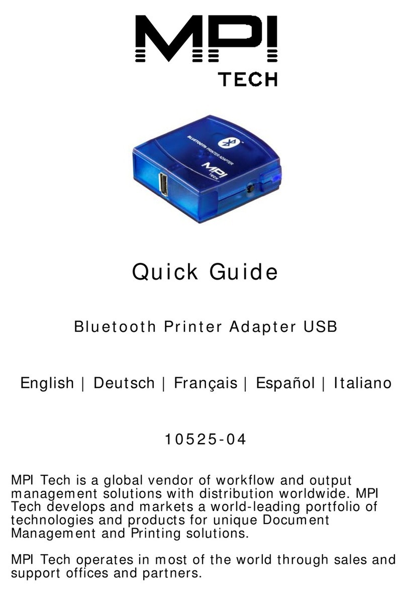 MPI Bluetooth Printer Adapter USB quick guide