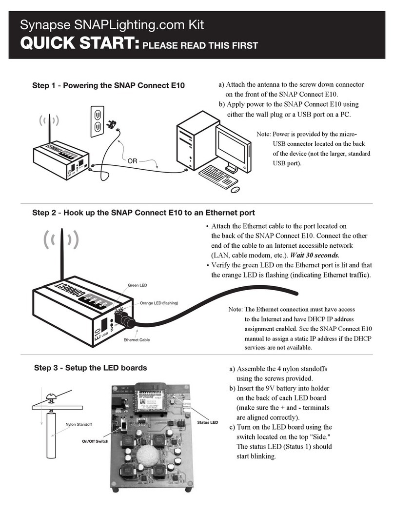 Synapse SNAP Connect E10 quick start