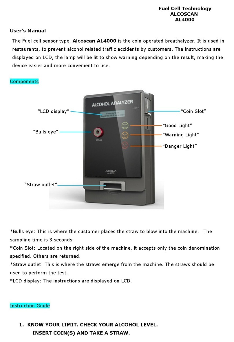 Alcoscan AL4000 user manual