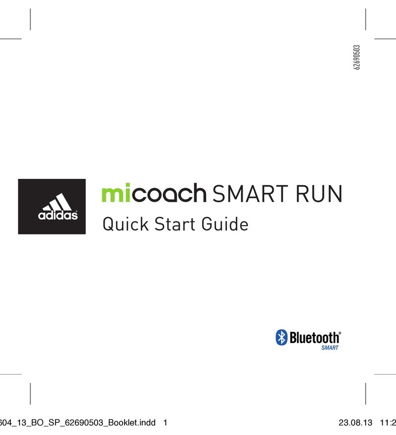 Adidas micoach User manual