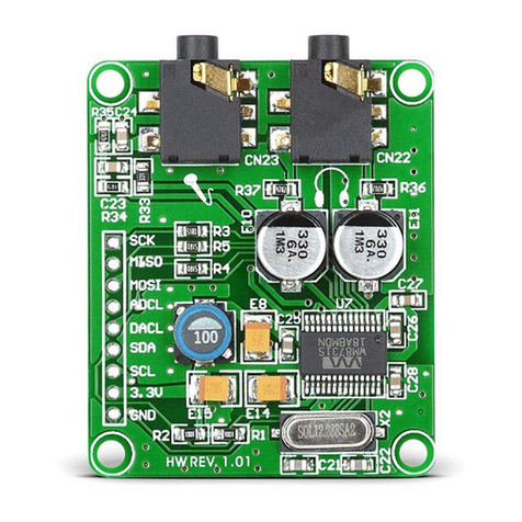 mikroElektronika Audio Codec Proto User manual