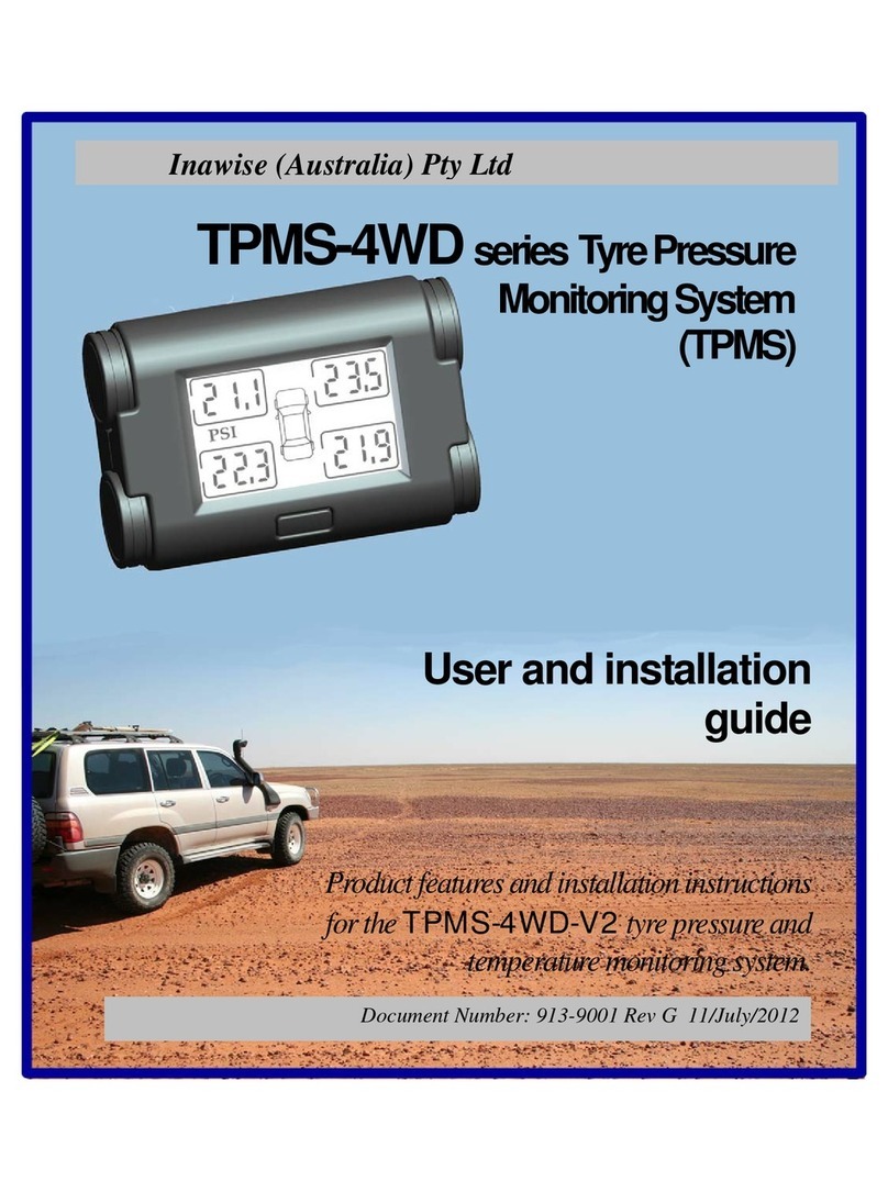 Inawise TPMS-4WD series User and installation guide Inawise TPMS-4WD series User and installation guide