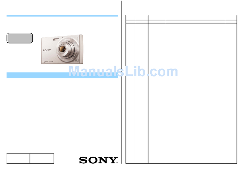 Sony Cyber-shot DSC-W510 Service manual