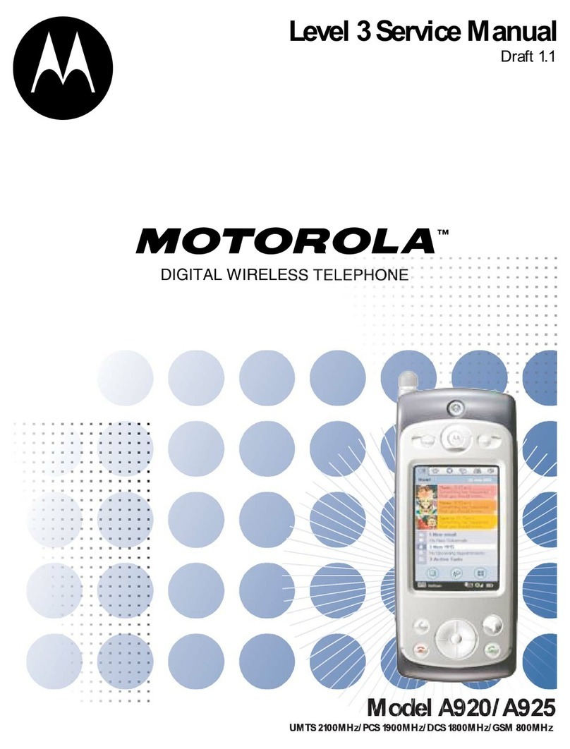 Motorola A920 User manual Motorola A920 User manual