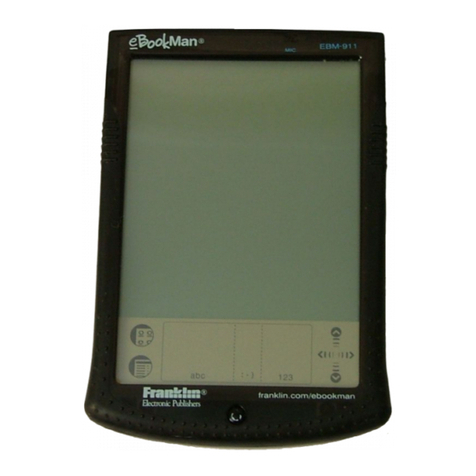 Franklin eBOOKMAN EBM-900 quick start guide