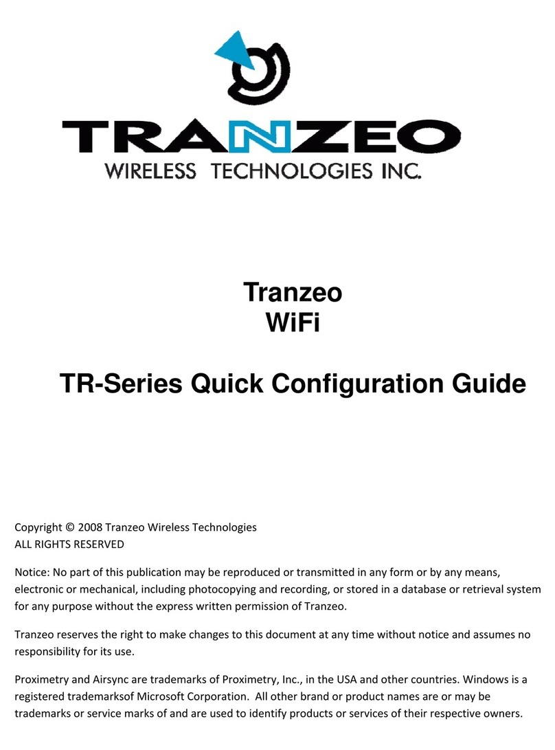 Tranzeo TR-Series User manual