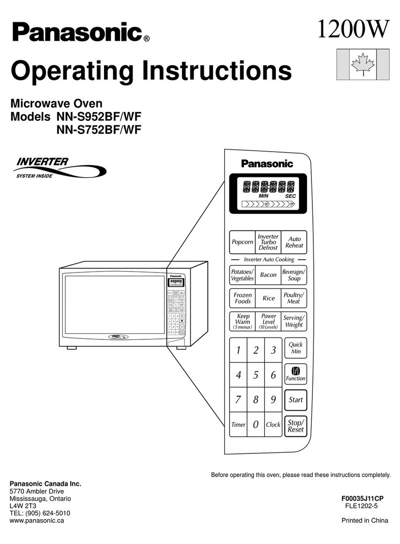 Panasonic NN-S952BF operating instructions