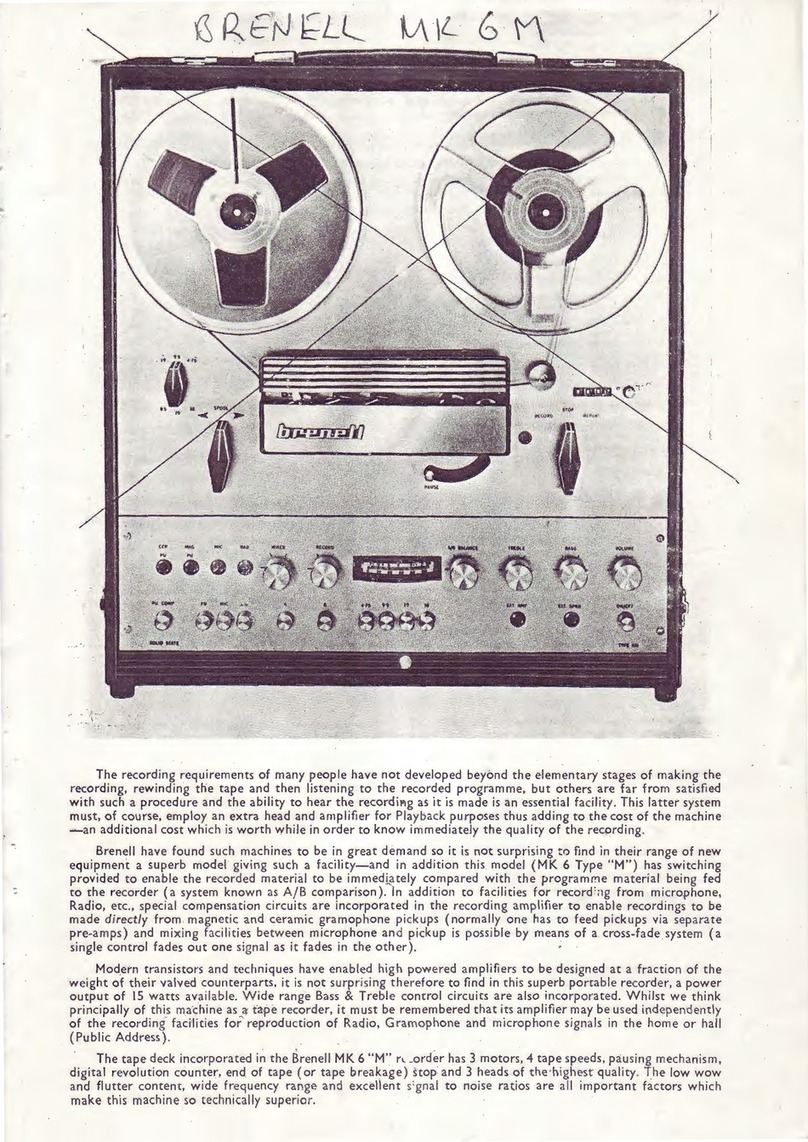 Brenell Mark 610M user guide