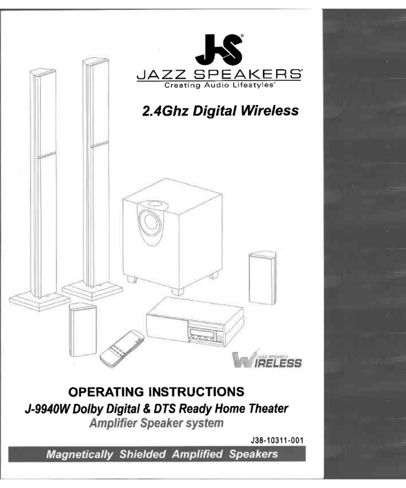 Jazz Speakers J-9940W operating instructions