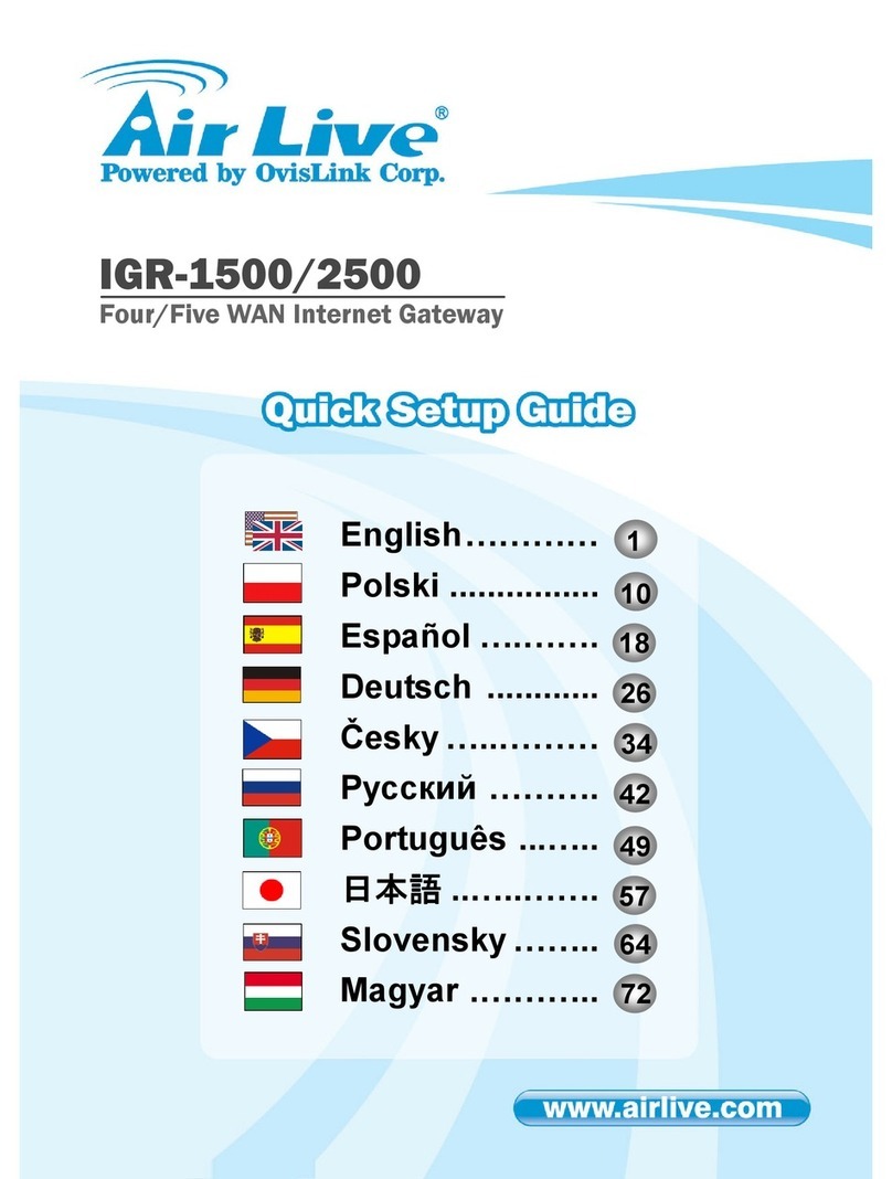 AirLive IGR-1500 quick start guide