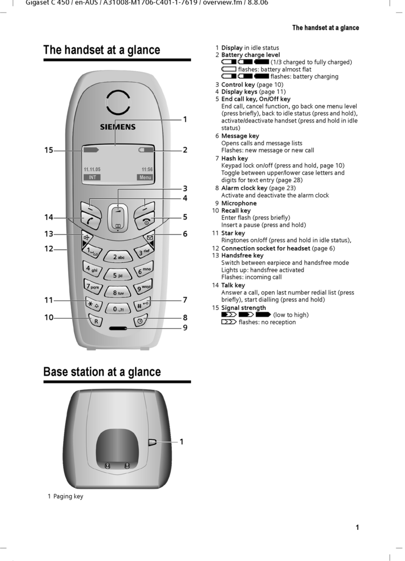 Siemens Gigaset C 450 User manual