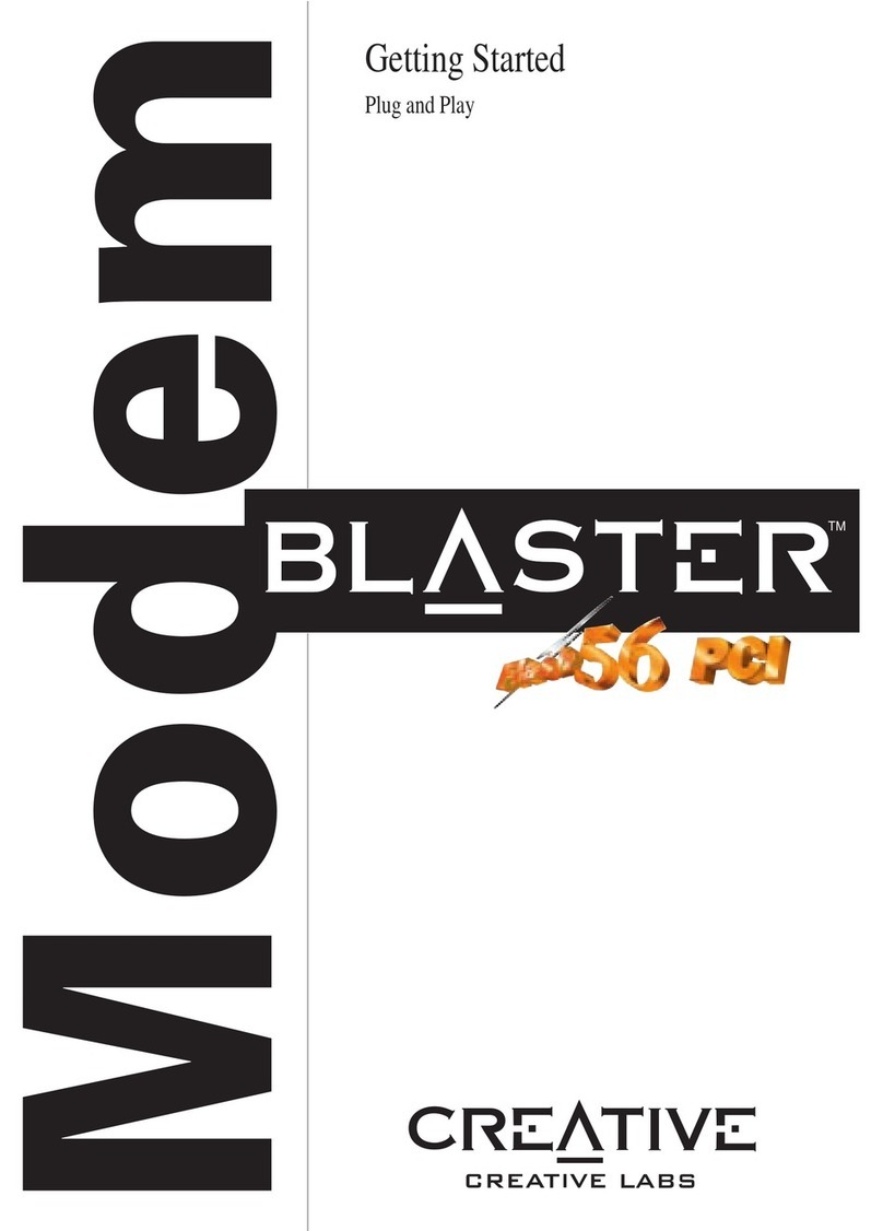 Creative Blaster Modem User manual