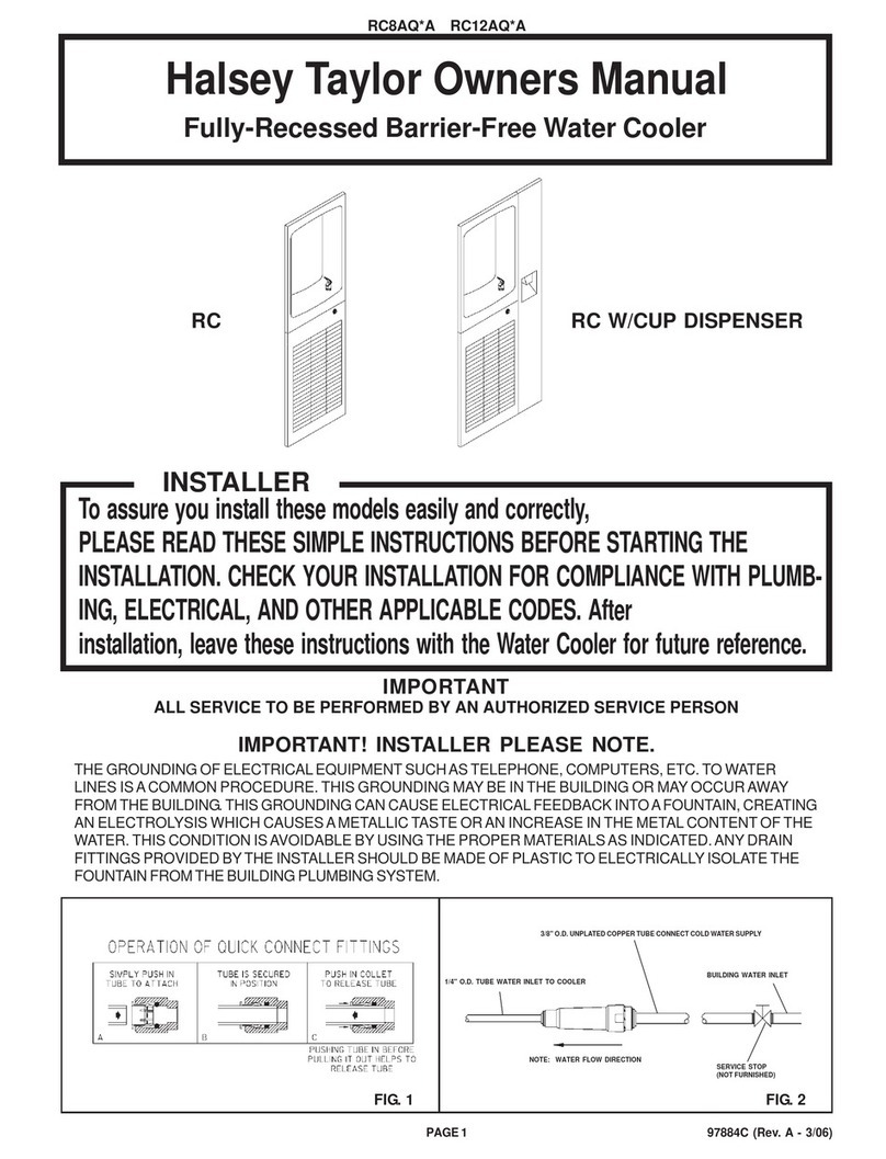Halsey Taylor RC8AQA User manual
