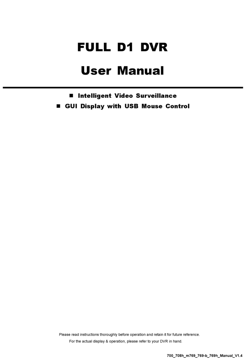 NST FULL D1 DVR User manual