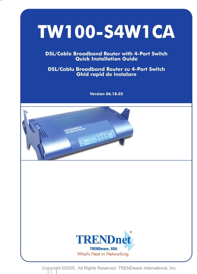 TRENDnet TW100-S4W1CA Quick installation guide