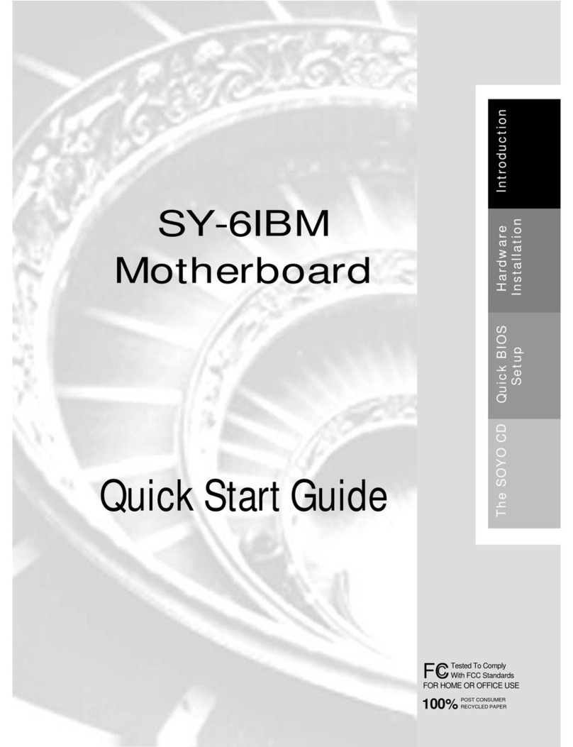 Soyo Computer SY-6IBM quick start guide