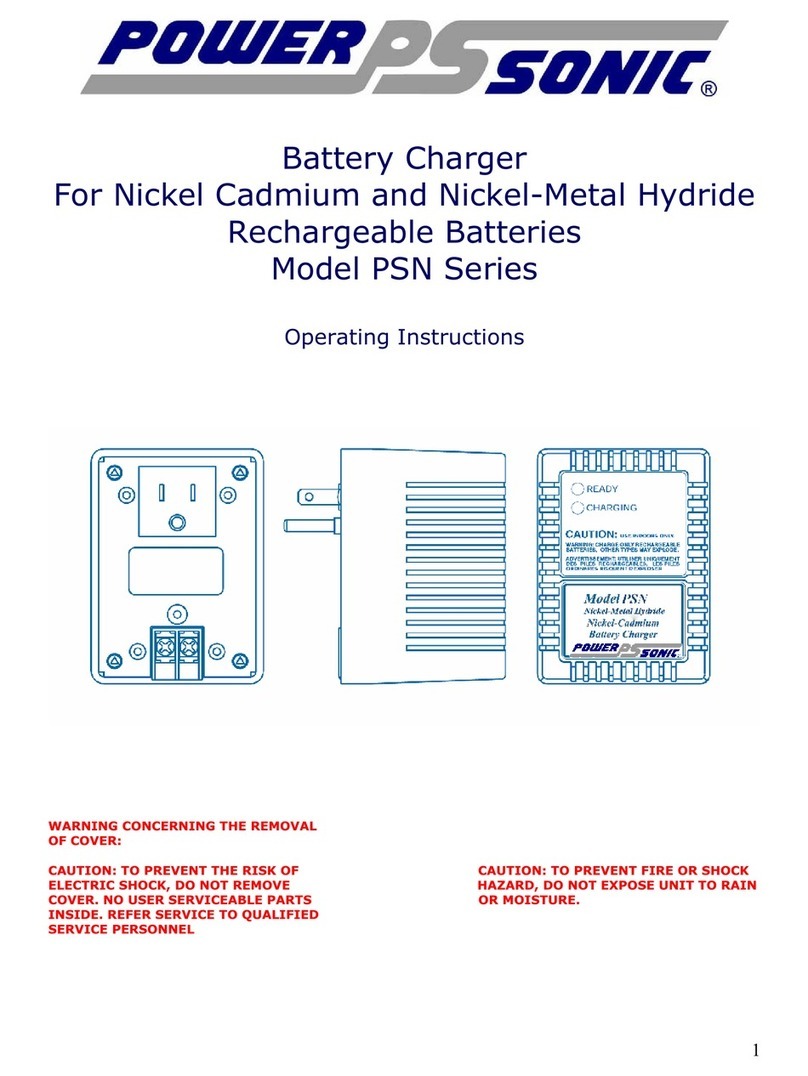 Power-Sonic PSN Series operating instructions Power-Sonic PSN Series operating instructions