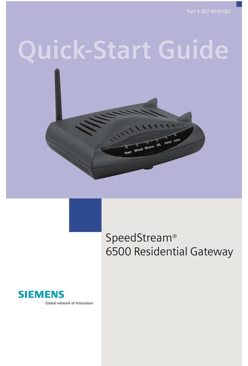 Siemens SpeedStream 6500 Series User manual