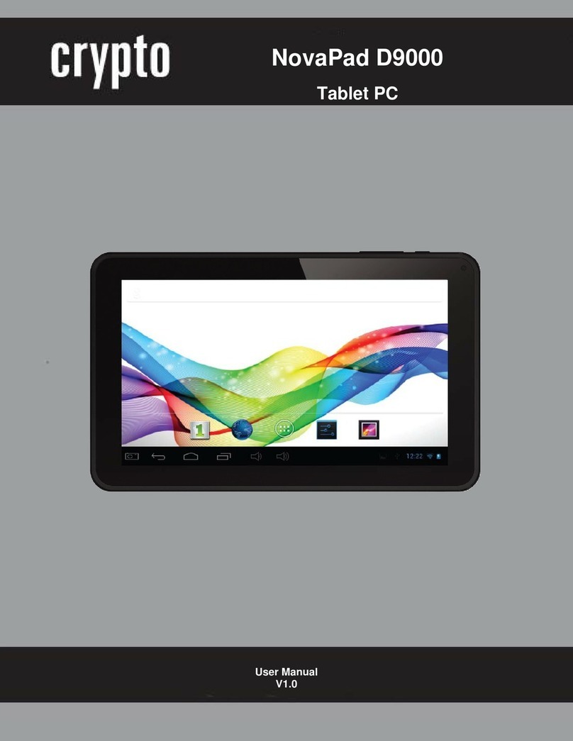 Crypto NovaPad D9000 User manual