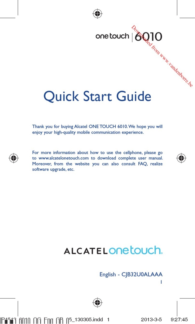 Alcatel ONE TOUCH 6010 User manual Alcatel ONE TOUCH 6010 User manual