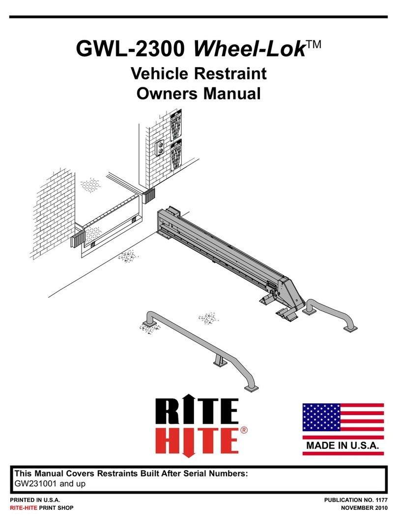 RITE-HITE Wheel-Lok GWL-2300 owner's manual RITE-HITE Wheel-Lok GWL-2300 owner's manual
