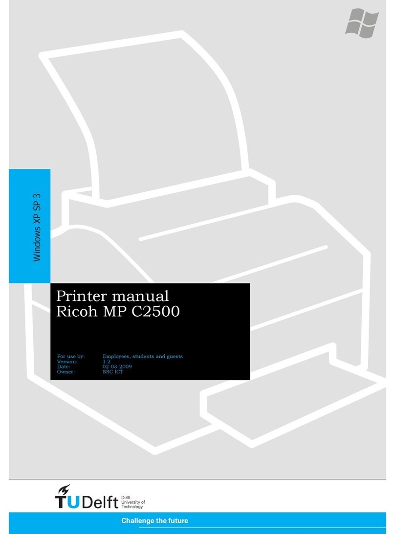 Ricoh Aficio MP C2500 Series User manual
