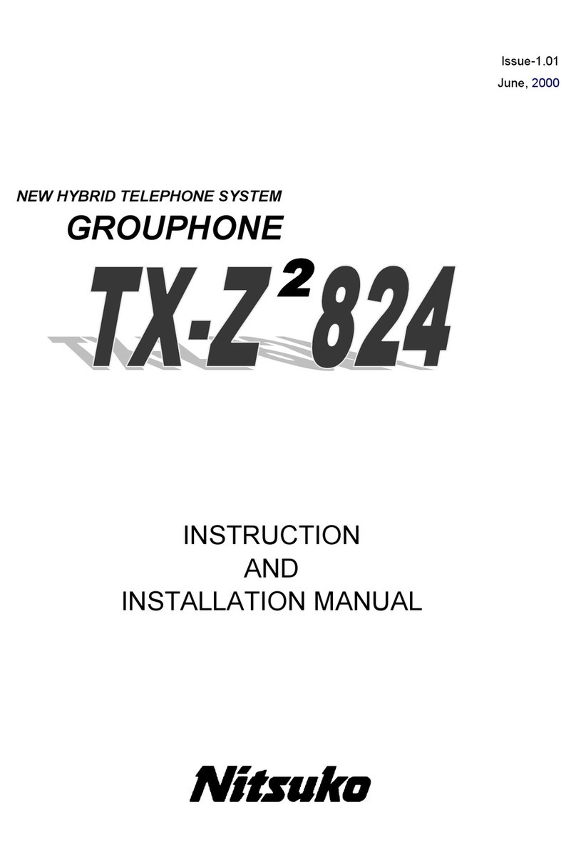 Nitsuko GROUPHONE TX-Z2824 Manual