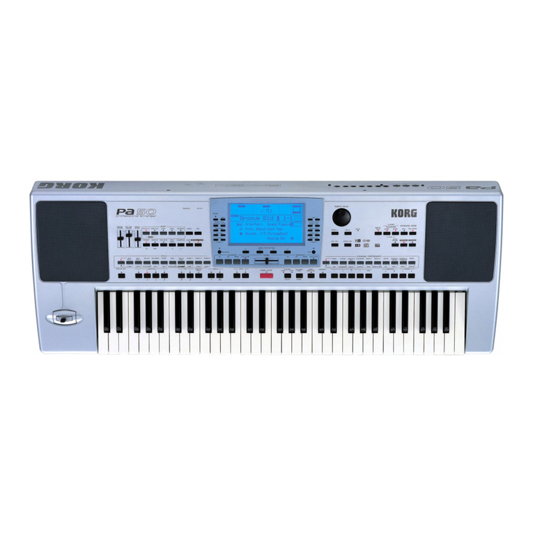 Korg Pa50 User manual