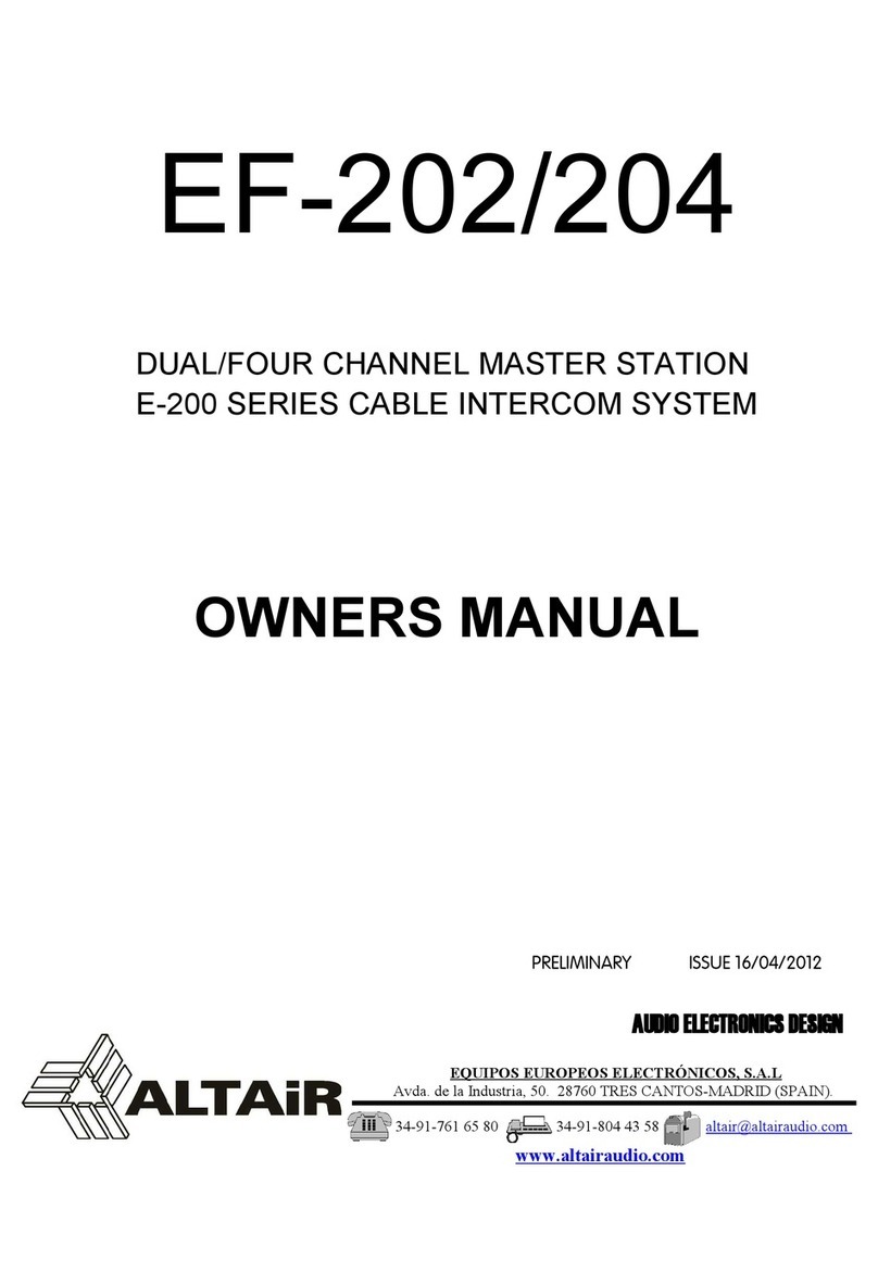 Altair EF-204 User manual