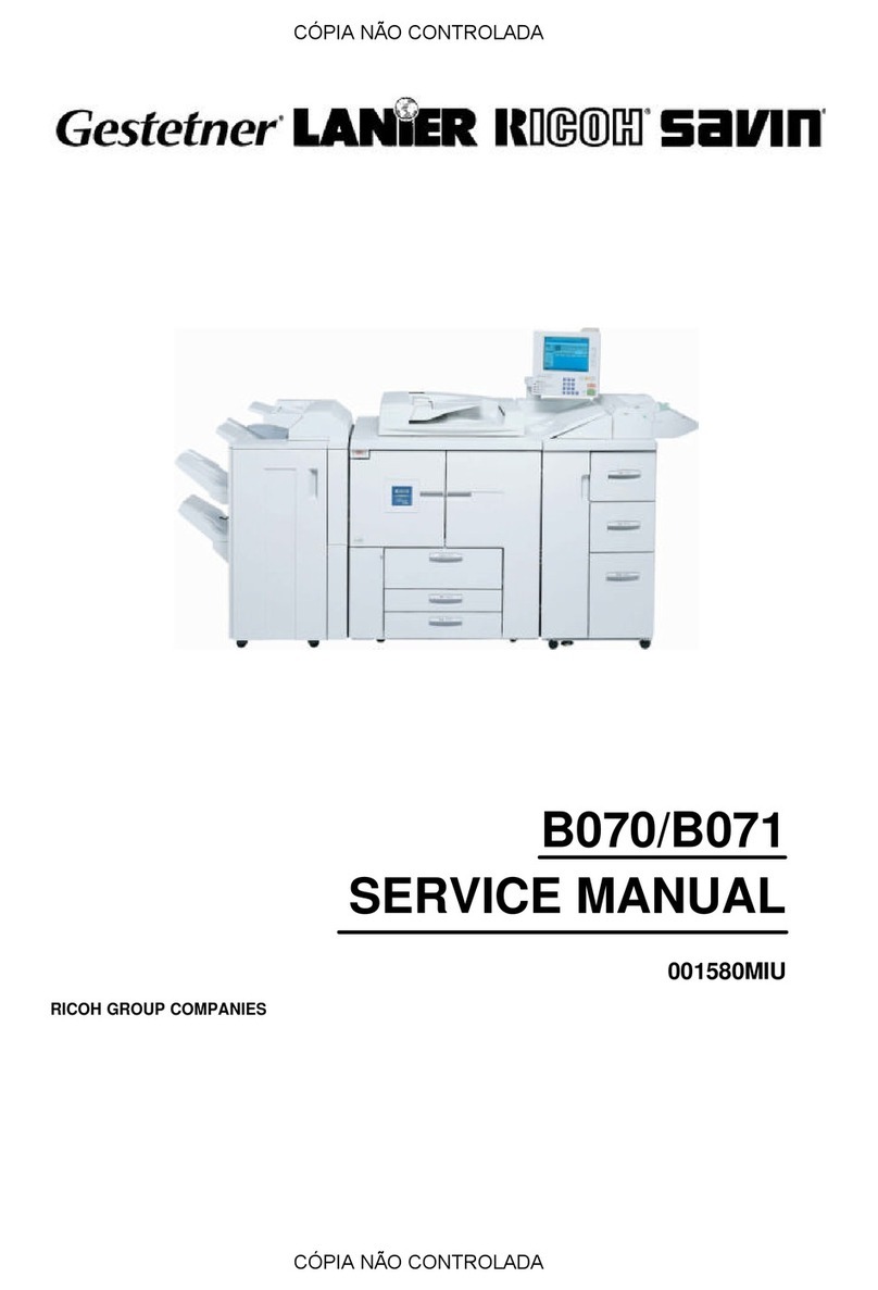 Gestetner B070 User manual