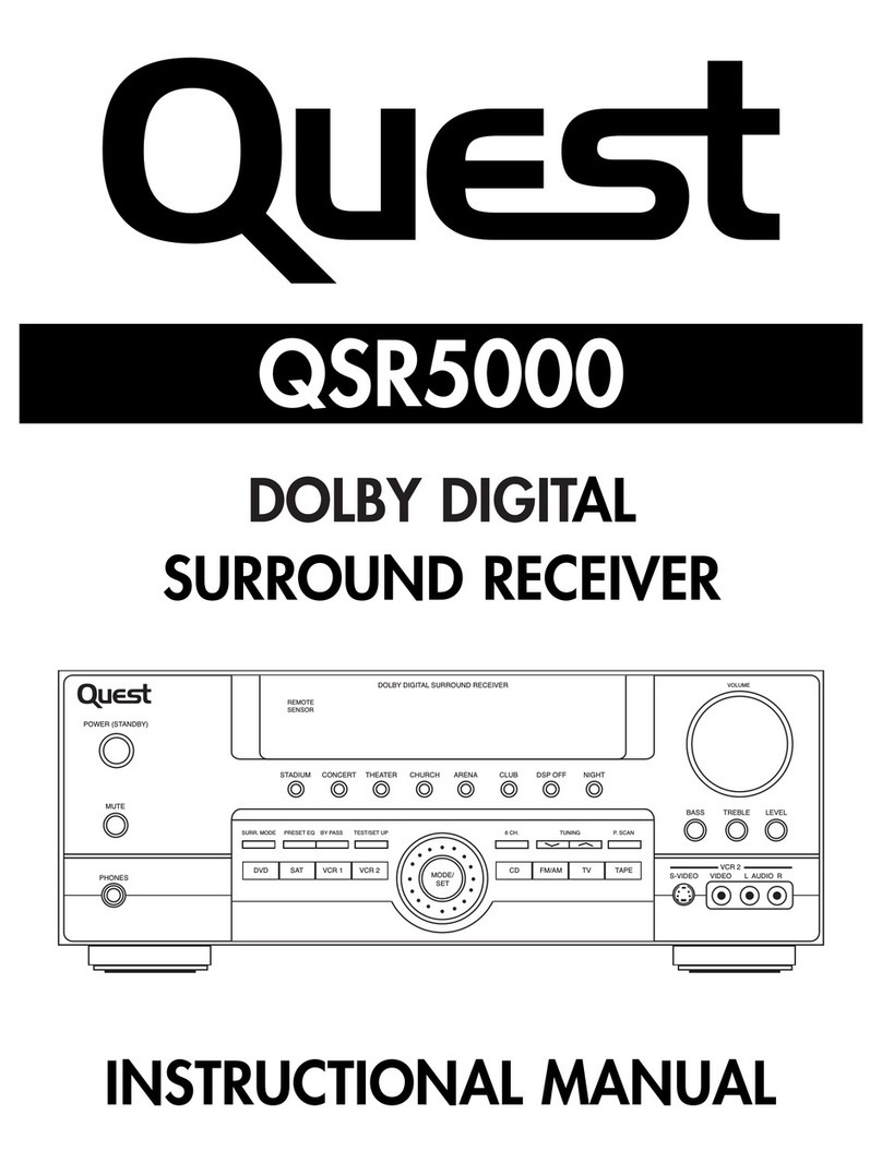 Quest Engineering QSR5000 Instructional manual