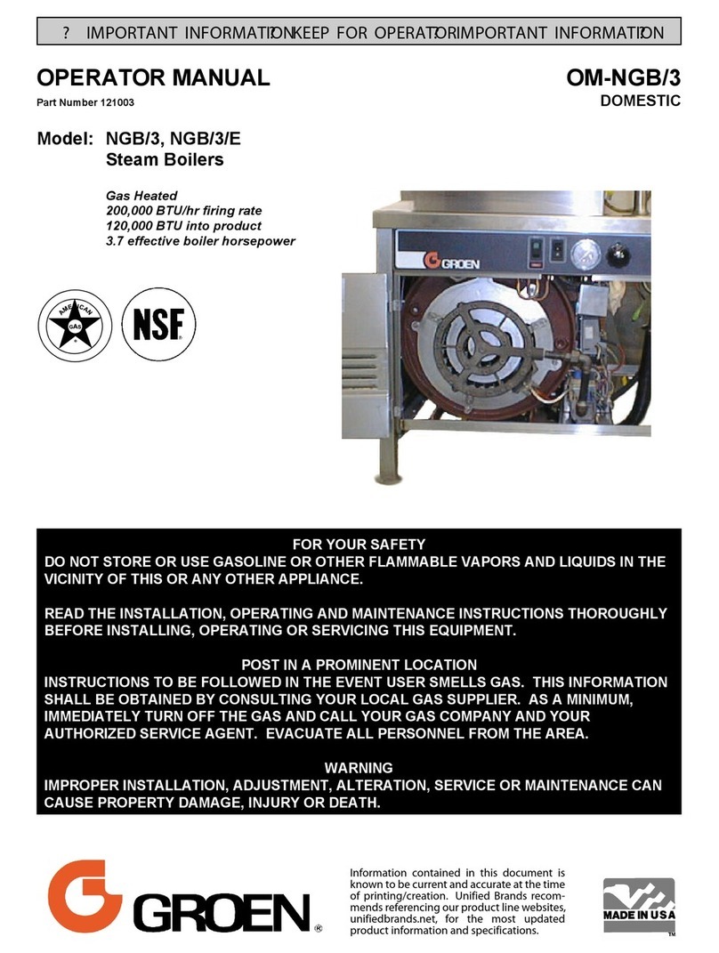 Groen NGB/3 Series User manual