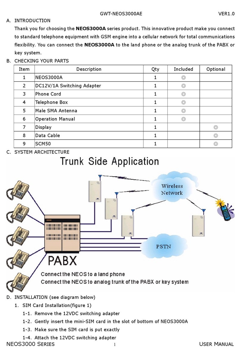 Taiwan Electrical & Electronic Manufacturers NEOS3000A series user manual