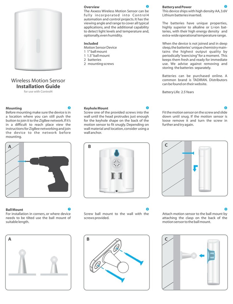 Axxess C4 User manual