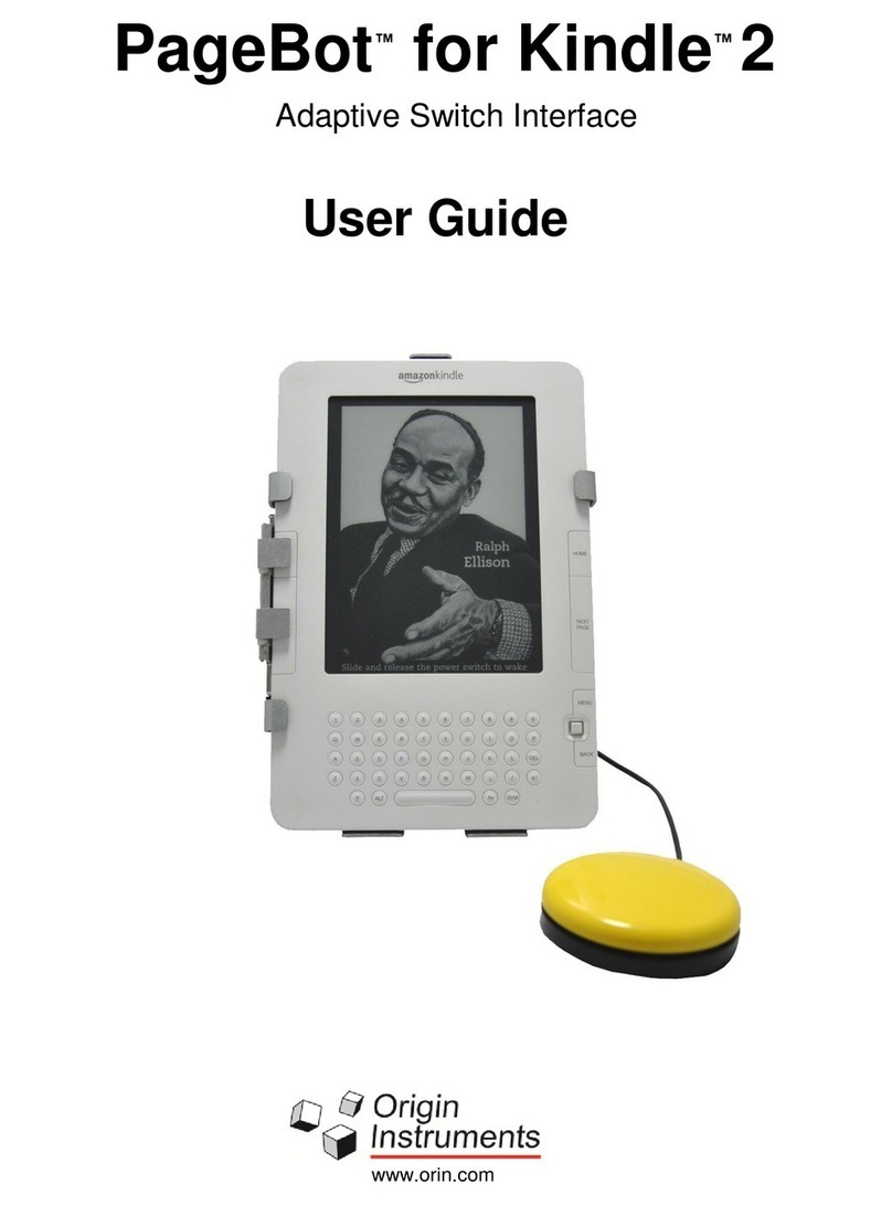 Origin Instruments PageBot for Kindle 2 user guide