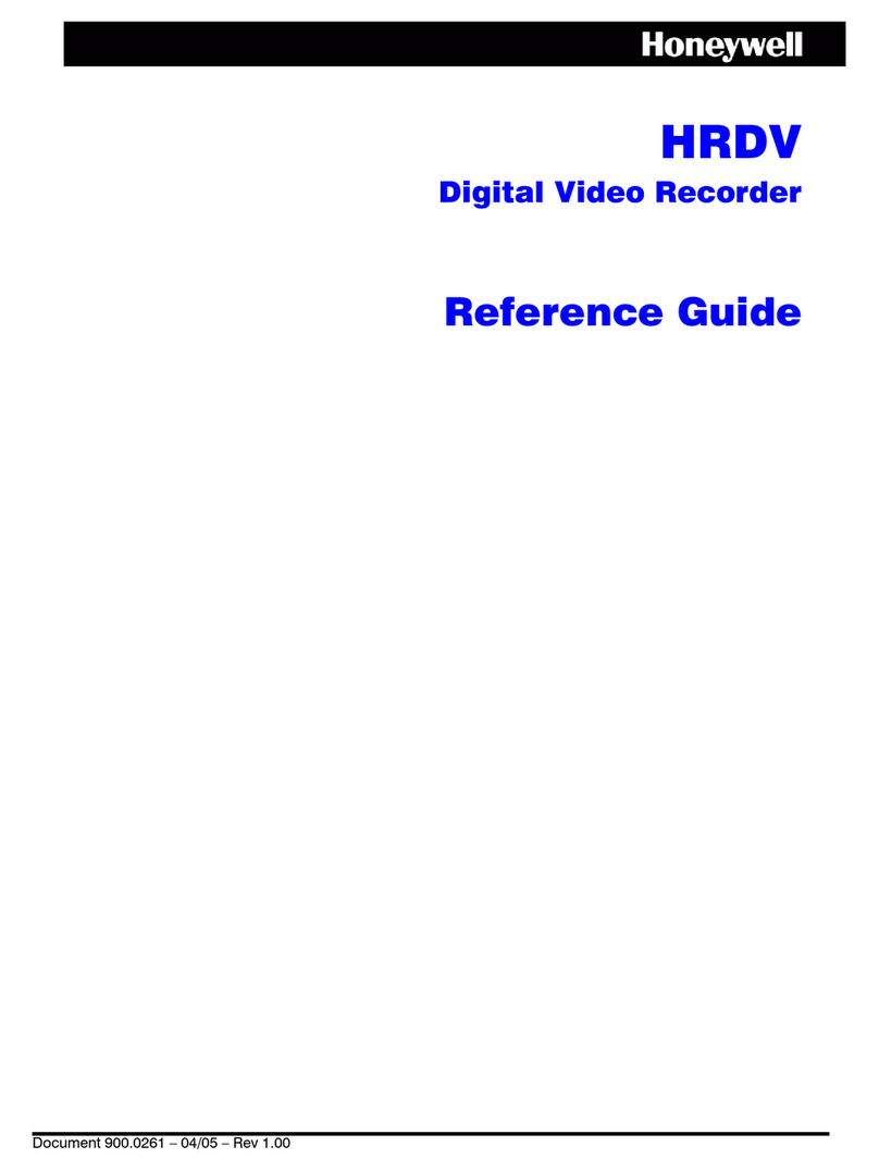 Honeywell HDVR User manual Honeywell HDVR User manual