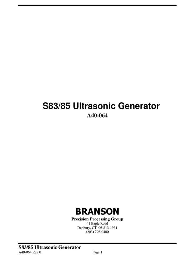 Branson S83 owner's manual