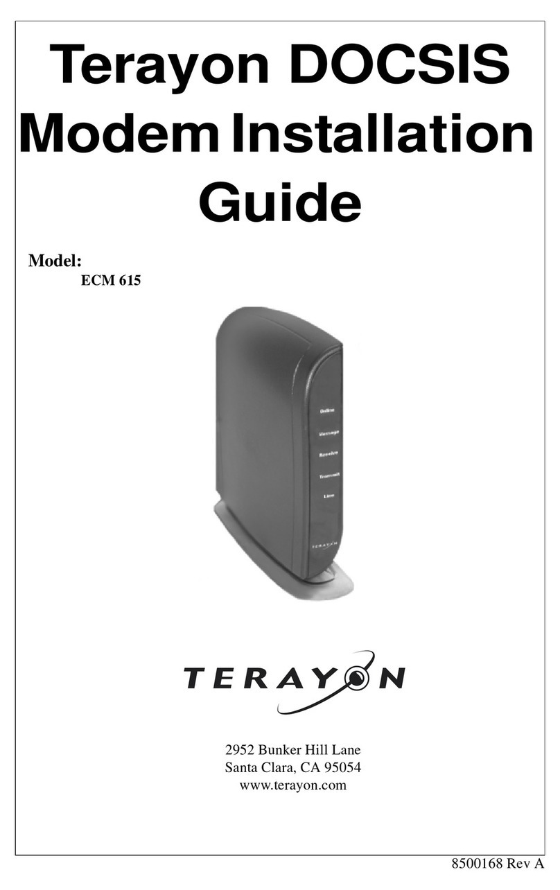 Terayon ECM 615 installation guide