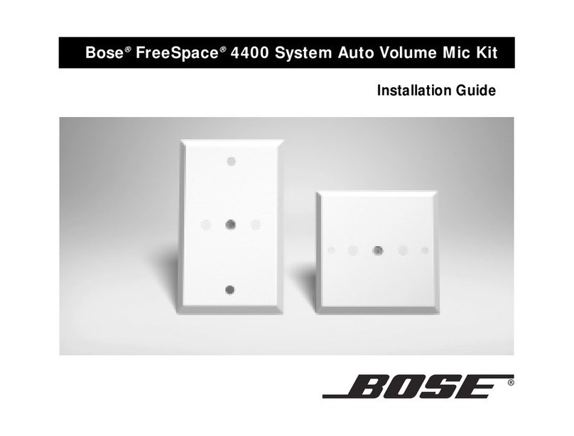 Bose FREESPACE 4400 installation guide