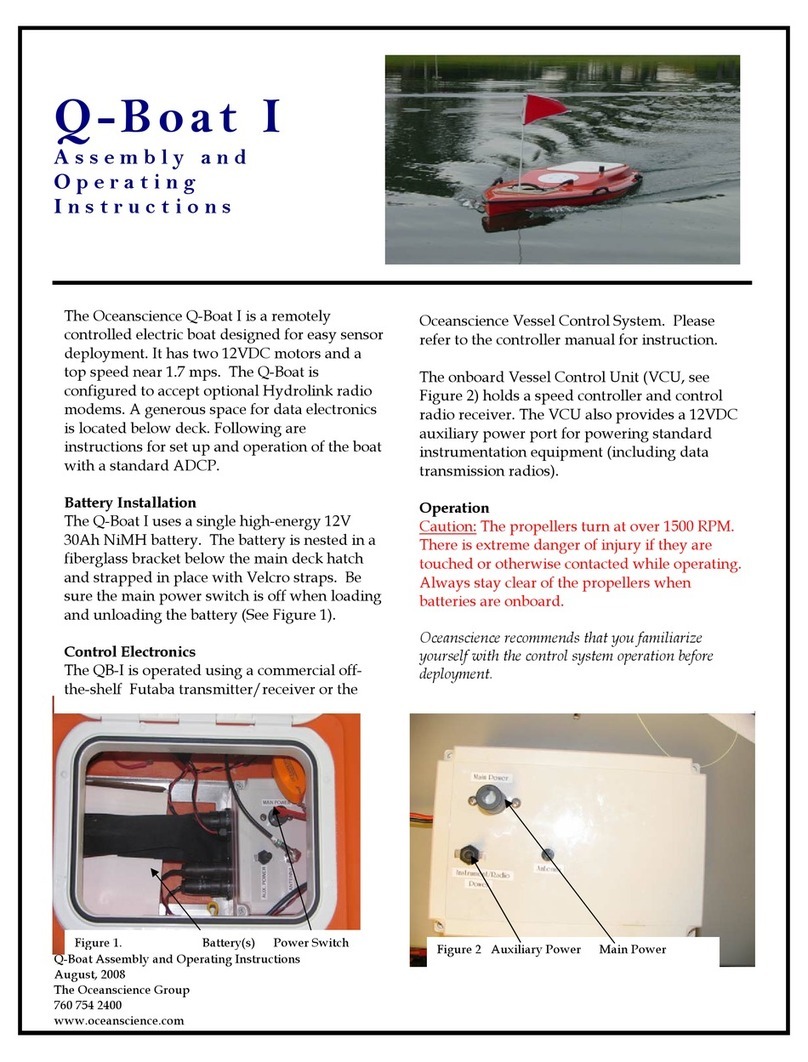 Oceanscience Q-Boat I Assembly and operating instructions